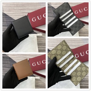 gucci官网中文官方网古驰 818949 GG Emblem系列双折钱包卡包