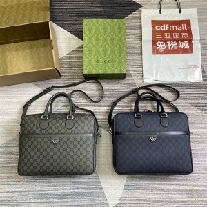 gucci澳洲官网古驰 792116 Ophidia系列中号GG公文包