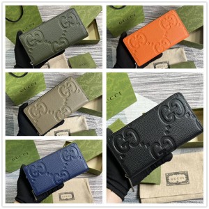 gucci中国官方网站古驰 739484 超级双G拉链钱包