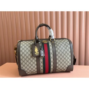 gucci澳洲官网古驰 724642 Savoy系列中号旅行包旅行袋