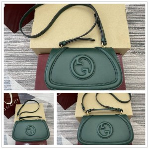 gucci官网价格古驰 815700/815714/815716 Blondie系列手提包（深绿色）