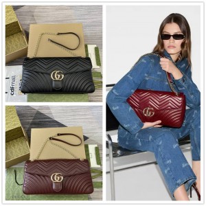 古驰旗舰店GUCCI 788371 GG Marmont系列绗缝链条手袋