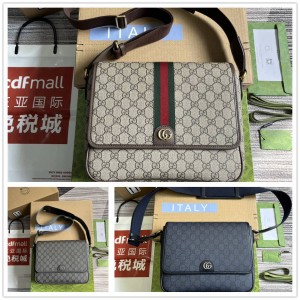 gucci英国官网古驰 761741 Ophidia系列中号邮差包