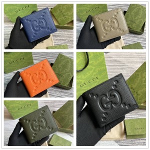 gucci官网旗舰店古驰 739479 超级双G双折钱包