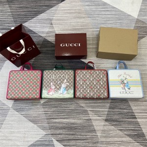 gucci新西兰官网古驰 605614 儿童花朵印花托特包