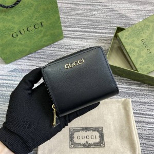 gucci中文官网古驰 772639 饰手写体标识迷你钱包