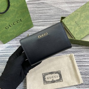 gucci澳洲官网古驰 772640 饰手写体标识全拉链钱包