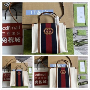 古驰包GUCCI 727735/727728/727721 互扣式双G迷你/小号/中号托特包