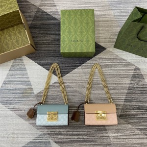 古驰香港官网GUCCI 409487 Padlock系列小号链条包