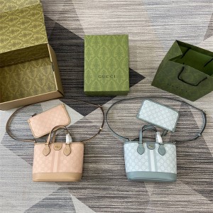 古驰官网旗舰店GUCCI 811716 Ophidia系列迷你托特包