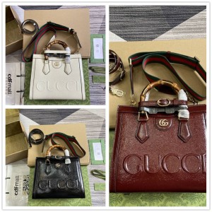 gucci中国官方网站古驰 702721 Diana系列小号托特包（漆皮）