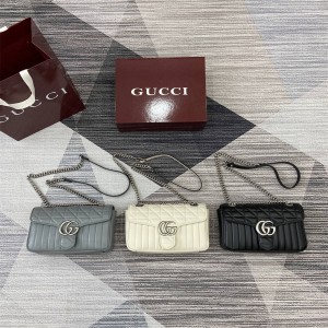 gucci香港官网古驰 443497 GG Marmont系列小号链条包