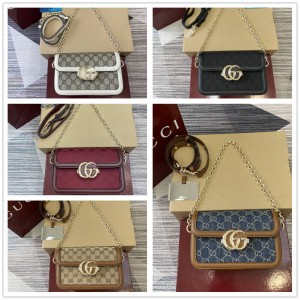 gucci中文官网古驰 826761 Go系列小号肩背包（牛仔帆布）