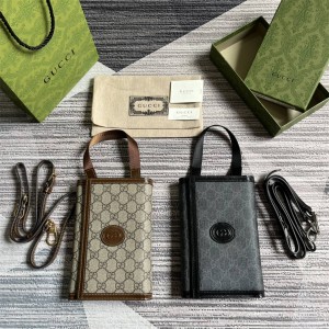 gucci编号查询网站古驰 724358 互扣式双G三折手拿包