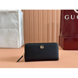 古驰官网GUCCI 456117 GG Marmont系列全拉链式钱包