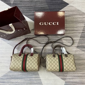 gucci中文官网古驰 836825 Ophidia系列中号波士顿包枕头包