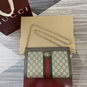 gucci美国官网古驰 837428 Ophidia系列中号肩背包链条包
