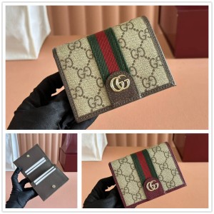 古驰香港官网GUCCI 838487 Ophidia系列小号钱包