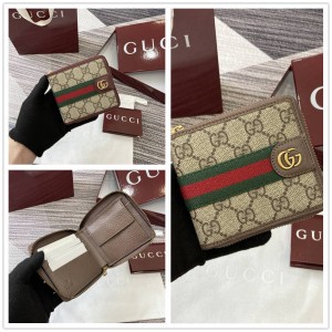 gucci中文官网古驰 838653 Ophidia系列拉链零钱包
