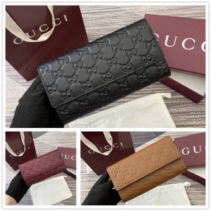 gucci旗舰店古驰 847210 GG Emblem系列长款钱包