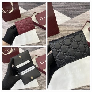 gucci澳洲官网古驰 847207 GG Emblem系列小号钱包