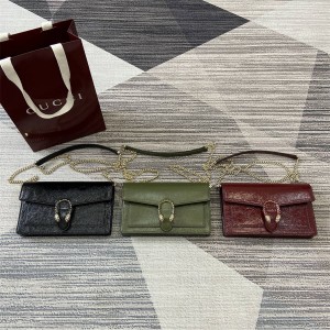 gucci美国官网古驰 837374 GG Dionysus系列链条包酒神包