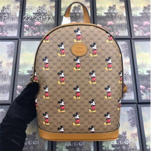 古驰美国官网双肩包奢侈品牌包古奇米老鼠印花Disney x Gucci小号背包552884