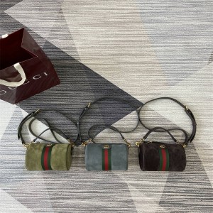 gucci价格古驰 846869 Ophidia系列迷你手袋圆筒包（绒面磨砂）