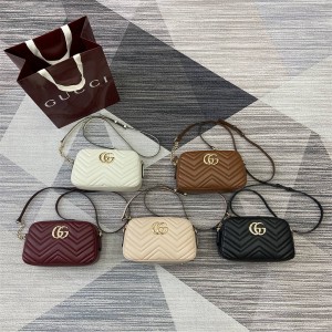 gucci包多少钱古驰 855273 GG Marmont系列小号相机包