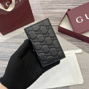 gucci官网中文版古驰 850183 GG Emblem系列卡片夹卡包