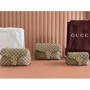 GUCCI古驰 867360/855371/850676 GG Marmont系列迷你/小号/中号肩背包链条包