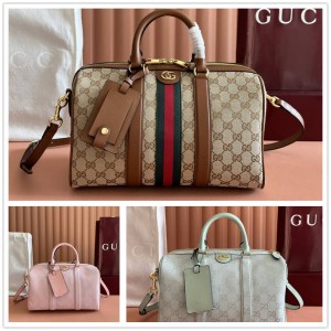 gucci女包古驰 857595 Ophidia系列中号波士顿包枕头包