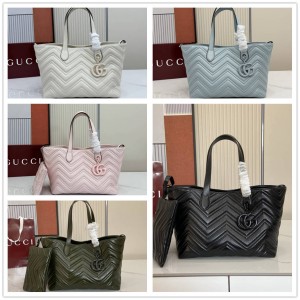 gucci旗舰店古驰 855279 GG Marmont系列中号托特包购物袋