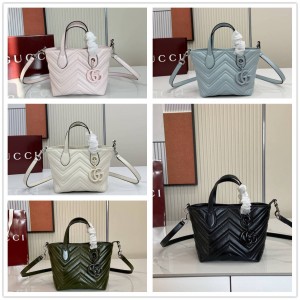 gucci中文官网古驰 855391 GG Marmont系列小号托特包购物袋