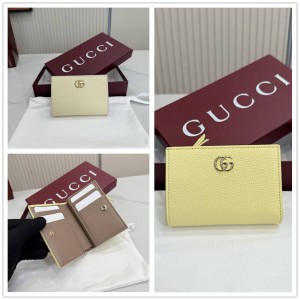 gucci旗舰店古驰 772328 GG Marmont系列双色小号钱包