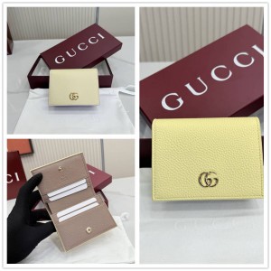 gucci香港官网古驰 456126 GG Marmont系列拼色小号钱包