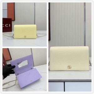gucci旗舰店古驰 497985 GG Marmont系列双色链条包