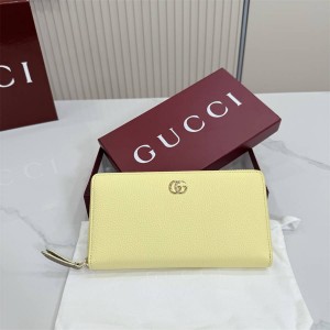 gucci官网价格古驰 456117 GG Marmont系列长款拉链钱包