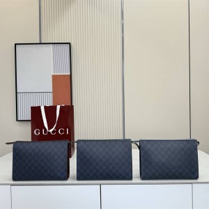 gucci美国官网古驰 768255 深绿色滚边小号手拿包