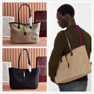 gucci旗舰店古驰 867015 Jackie系列中号托特包帆布购物袋