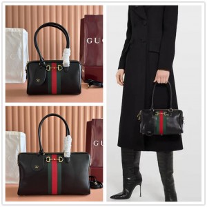 GUCCI古驰 866732/866734 Borsetto系列中号/大号波士顿包枕头包