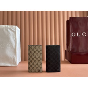 gucci澳洲官网古驰 856563 灰色内饰GG长款钱包
