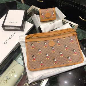 gucci旗舰店古驰古奇中文官网新款米奇印花Disney x Gucci手拿包602552