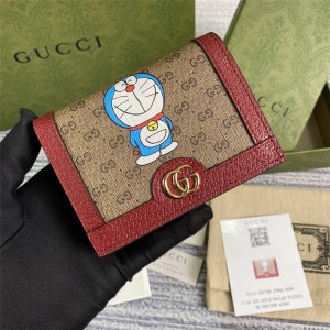 Doraemon x Gucci古驰香港官网古奇联名系列卡包647788