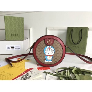 Doraemon x Gucci古驰官网古奇联名系列哆啦A梦圆饼包625216