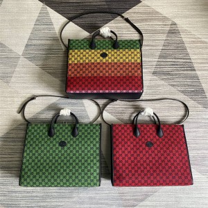 gucci代购正品官网古驰520 GG Multicolor系列大号托特包659980