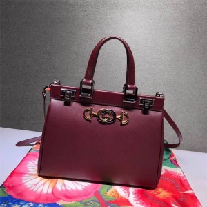 Gucci/古奇美国中文官网女包新款平纹牛皮Zumi系列手提包569712/564714