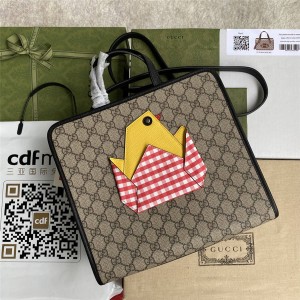 gucci英国官网古奇古驰新款小鸡GG儿童托特包612992