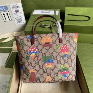 GUCCI正品古奇官网古驰新款儿童森林印花购物袋410812