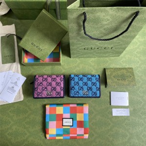 GUCCI官网古驰包古奇GG Multicolor系列GG Marmont卡包466492